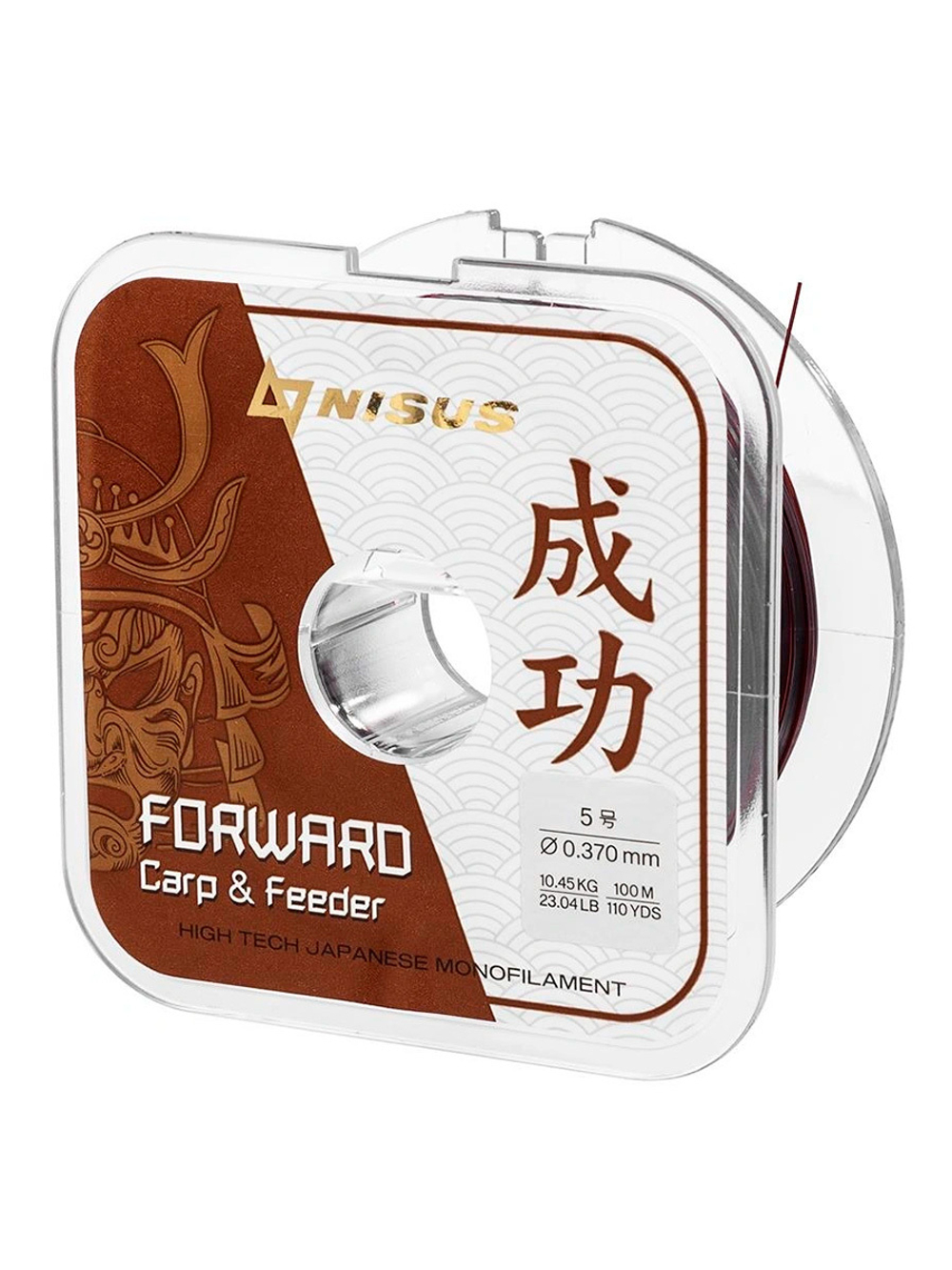 Леска для рыбалки Nisus FORWARD Carp&Feeder brown Nylon 0,437mm/150m (N-FCF-0437-150)