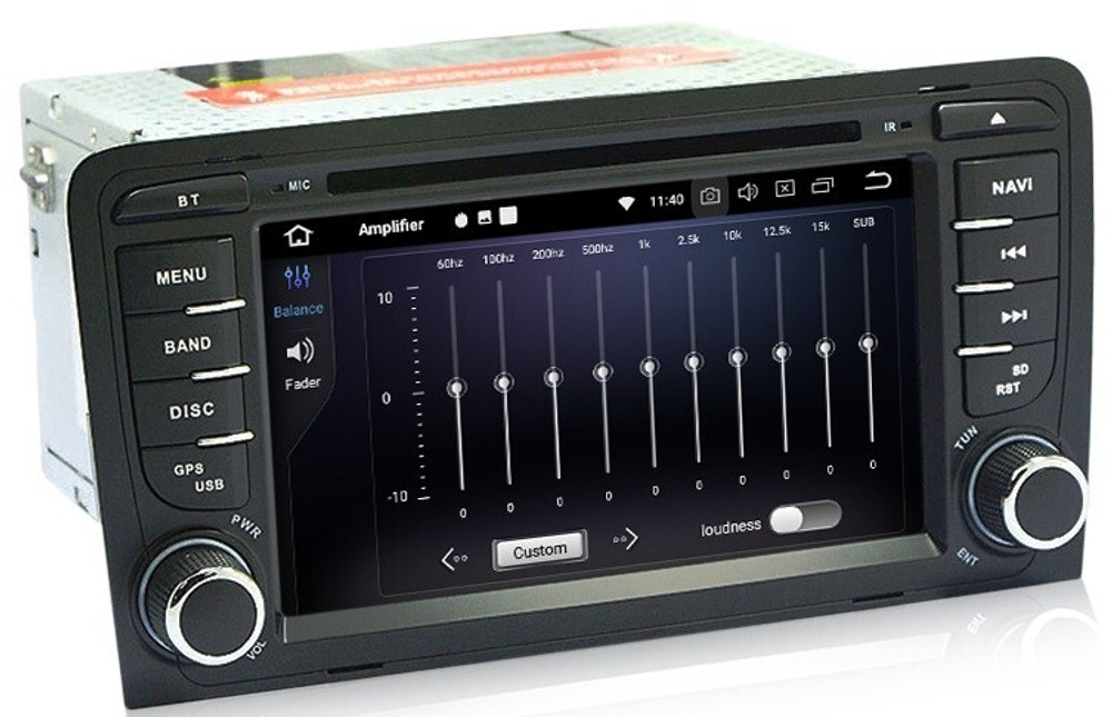 Магнитола для AUDI A3 2003-2012 - Carmedia MKD-A789-P6N на Android 11, 6-ТУРБО ядер, 4ГБ-64ГБ