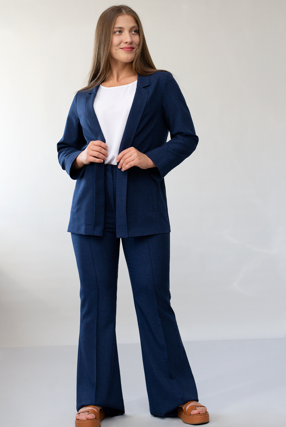 Брюки женские 3965ВП, темно-синий #38ТС023965ВП