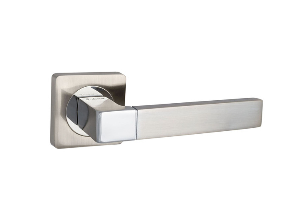 Ручки дверные S-Locked 167 SN/CP сатин/хром