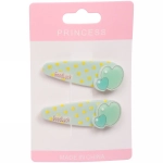 Зажимы для волос детские 2шт «Happy smile», сердечко, микс 4 цвета, 5*2см