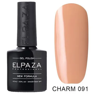 Гель-лак CHARM 091 кофе ELPAZA