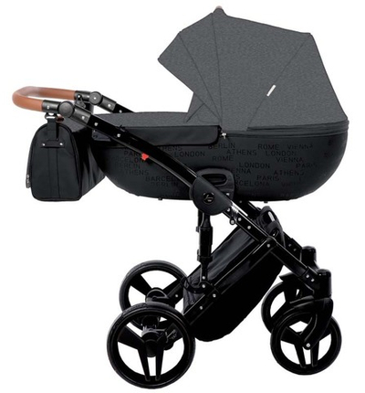 Детская коляска Junama Madena 2 в 1 (темно-серый)