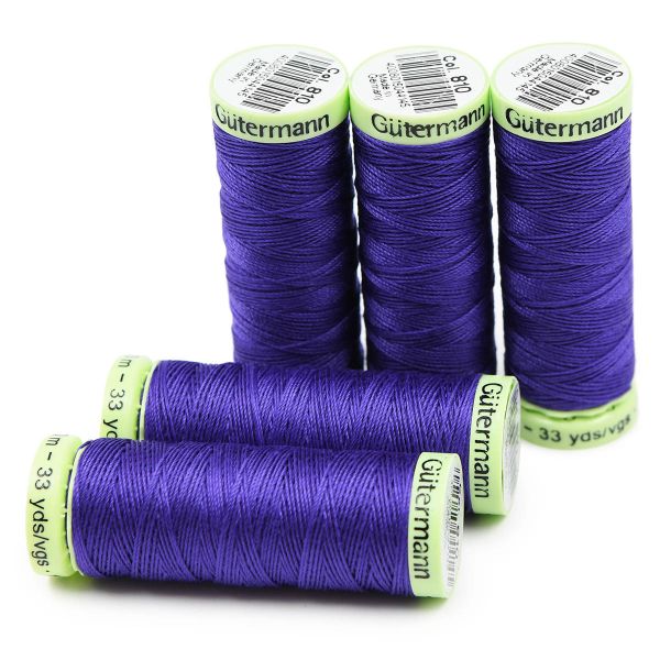 Нитки отделочные Gutermann Top Stitch 30 (30 метров), 5 кат. | 810 яркий василек