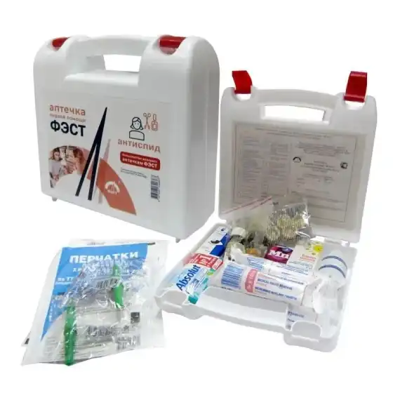 Аптечка первой помощи "ФЭСТ" для предприятий служб быта АнтиСПИД