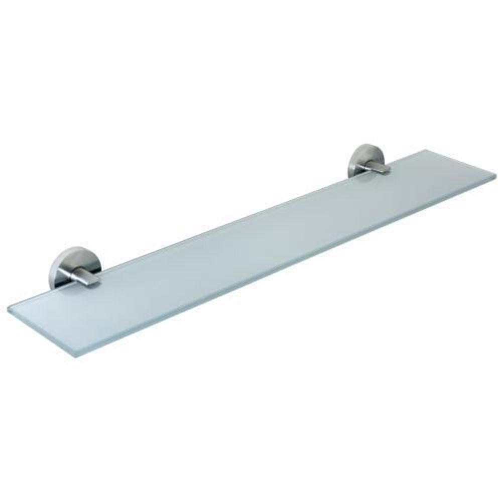 Полка для ванной 600 мм стекло/нерж. сталь NIZA 16856.S матовый