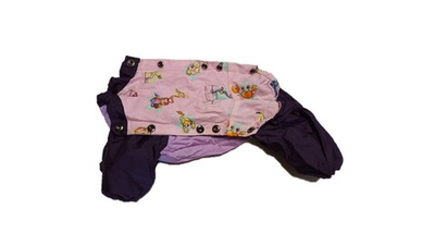 Комбинезон, утепленный байкой 28 мальчик (обхват груди 59 - 66) светло сиреневый - темно фиолетовый