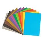 Картон цветной А4, 12л. 12цв. немелованный, Спейс, в папке