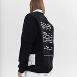 Толстовка Futureisnown Text Back Sweatshirt Черная