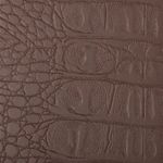 Телефонная книжка МАЛЫЙ ФОРМАТ (80х130 мм) А7, BRAUBERG "Cayman", под крокодиловую кожу, 56 л., вырубной алфавит, коричневая, 125135