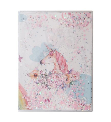 NB-49/ 2 Блокнот «Единорог» с плавающими пайетками