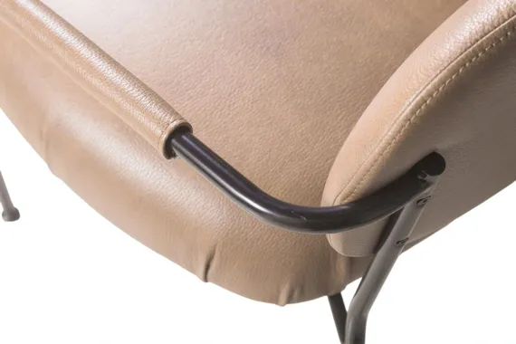 Лаунж-кресло Ego, бежевая экокожа