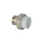 Муфта PP-R комбинированная разъемная белая Дн 25х1" НР VALFEX 10156225
