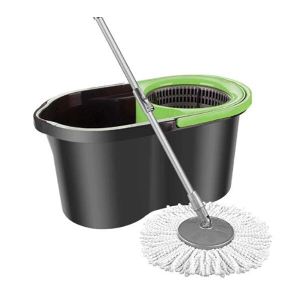 Набор для уборки в индивид. упак. ECO MOP STYLE черн-зеленый.14л