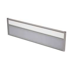 7ТС.0514 Перегородка настольная комби АРГО, ТКАНЬ+СТЕКЛО (1000*500*29)