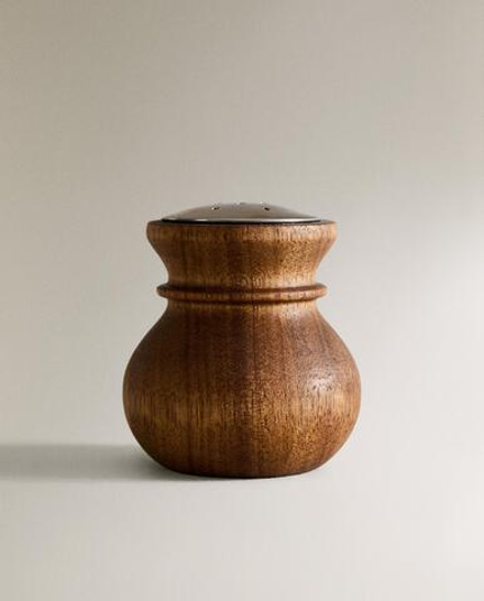 Zara Home солонка из дерева, цвет бежевый, 6.3 см
