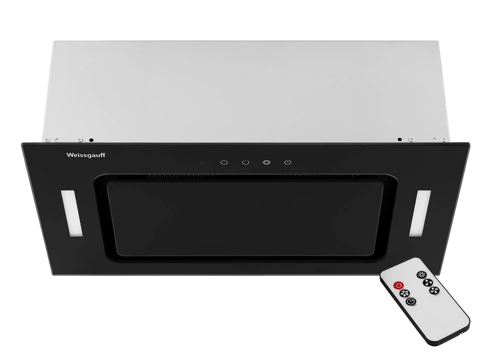 Встраиваемая вытяжка Weissgauff Intense 600 Touch Black Glass (q)