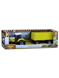 Машинка Трактор с прицепом Фермер №1 на батарейках (550-8P)