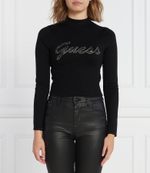 Блузка RHINESTONE LOGO GUESS - черный(W3BR07 Z2YK2)