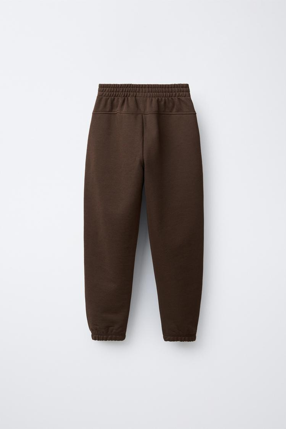 ZARA БРЮКИ-ДЖОГГЕРЫ С НАДПИСЬЮ, ШОКОЛАДНЫЙ
