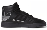 Adidas originals Drop Step XL synthetic leather wrapped non-slip wear-resistant balanced high-top sneakers for men and women the same pure black