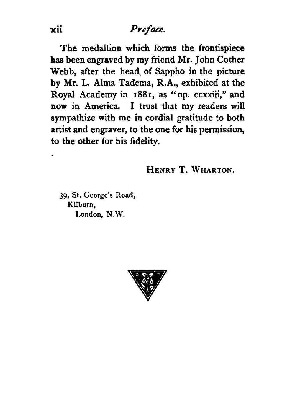Sappho: Memoir, Text, Selected Renderings and a Literal Translation | Anne Bunner, Sappho, Henry Thornton Wharton