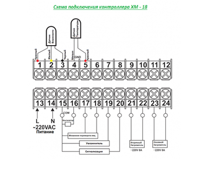 Контролер (терморегулятор) для инкубатора XM18