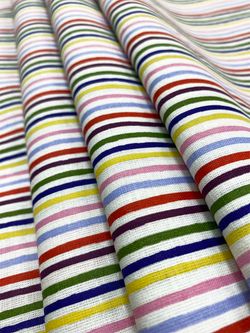Простынь на резинке перкаль Сказка "Радужная полоска" 120x200 см