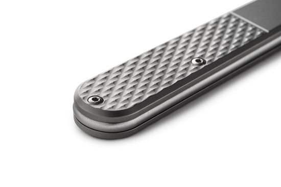 Складной нож Lion Steel "Barlow Slim" L/CKS0112 GY-D c клинком из стали Böhler M390 Microclean®, рукоять титан