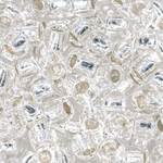 Японский бисер TOHO Round 6/0 (№21), с внутренним серебрением, прозрачный