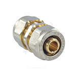 Муфта МП латунь никель обжим Дн 20 ГОСТ 32415-2013 7003 Aquasfera 7003-02