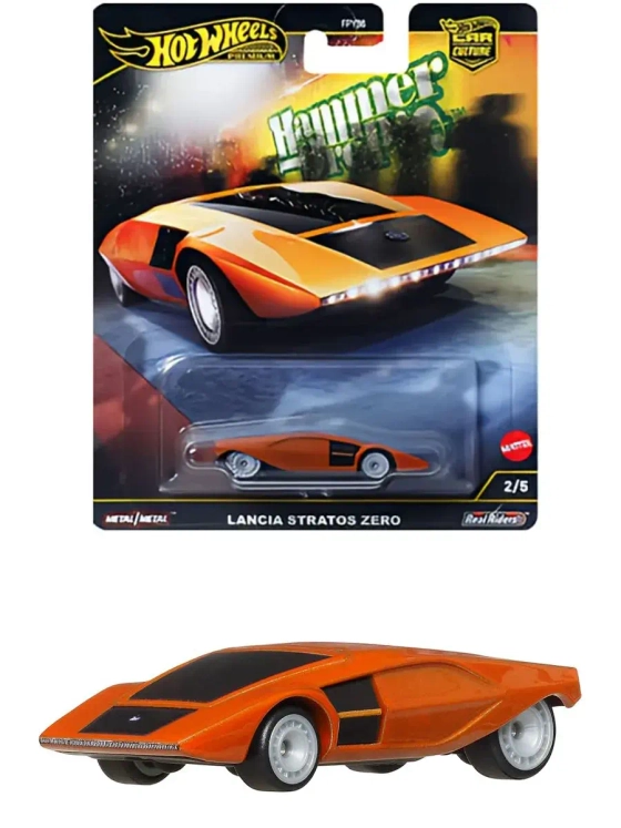 Машинка Хот Вилс Премиум Lancia Stratos Zero FPY86 HRV77