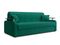 Диван Денвер 1,8 - Velutto 33 изумрудный/ коричневая накладка