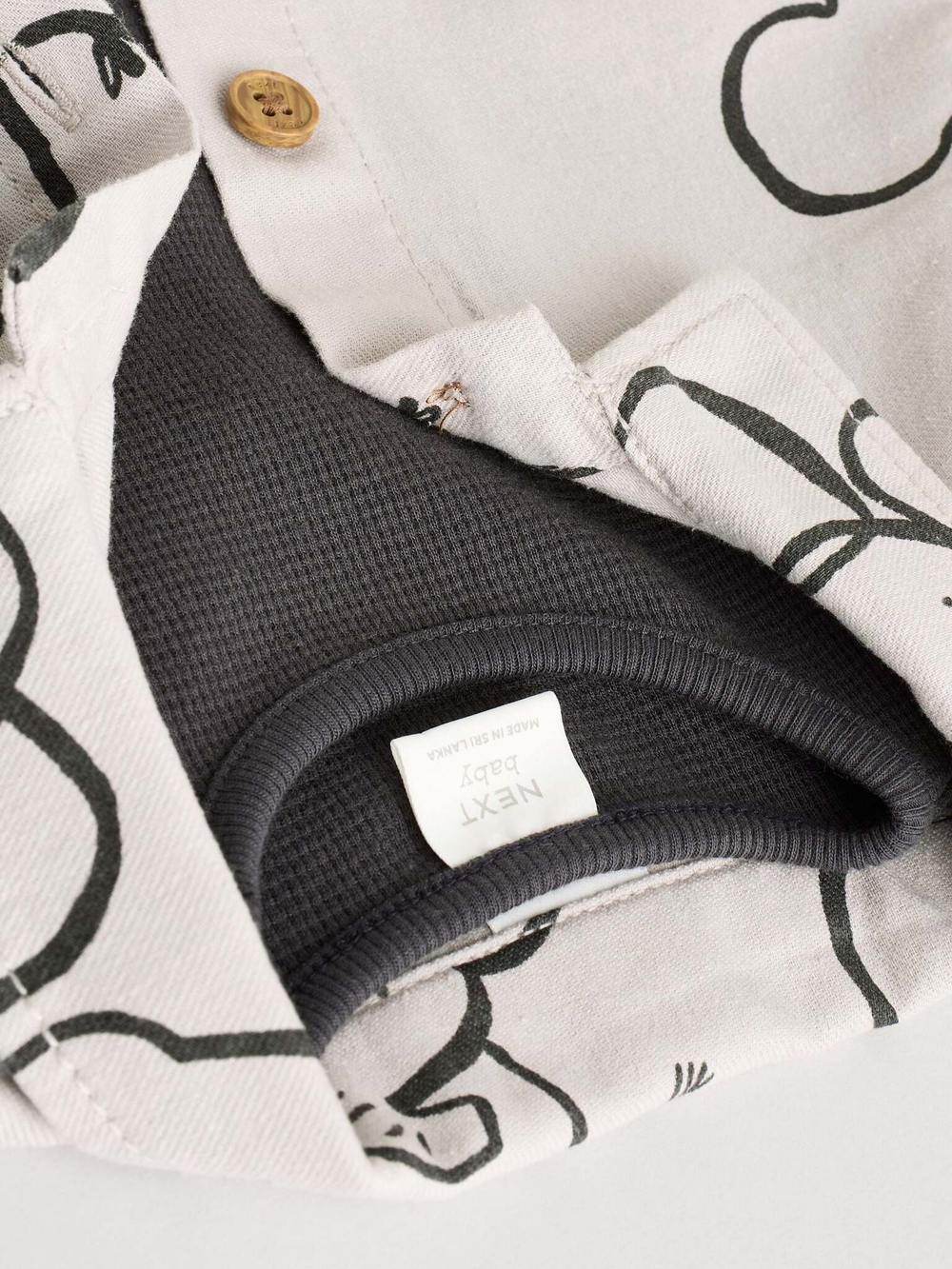 Комплект из трех предметов для малышей Next E47-906, Молочный, Темно-серый