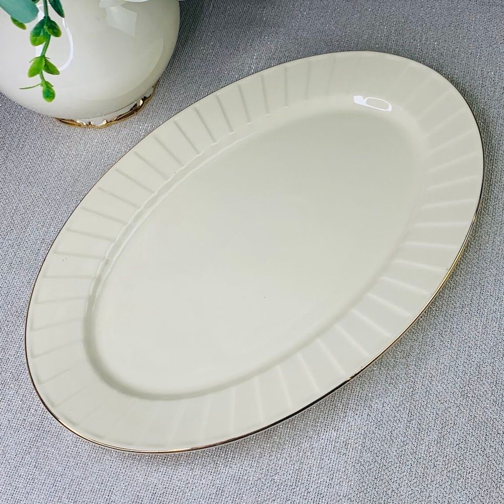 Lenardi 205-140 Набор из 2 овальных блюд 30,5см MARZIPAN в под.уп.(х12)Фарфор