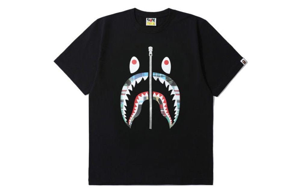 Футболка A BATHING APE ABC Camo Milo Shark Tee T, 1G30-110-049