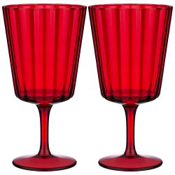 НАБОР БОКАЛОВ ИЗ 2-Х ШТУК "LOTUS RED" 400МЛ