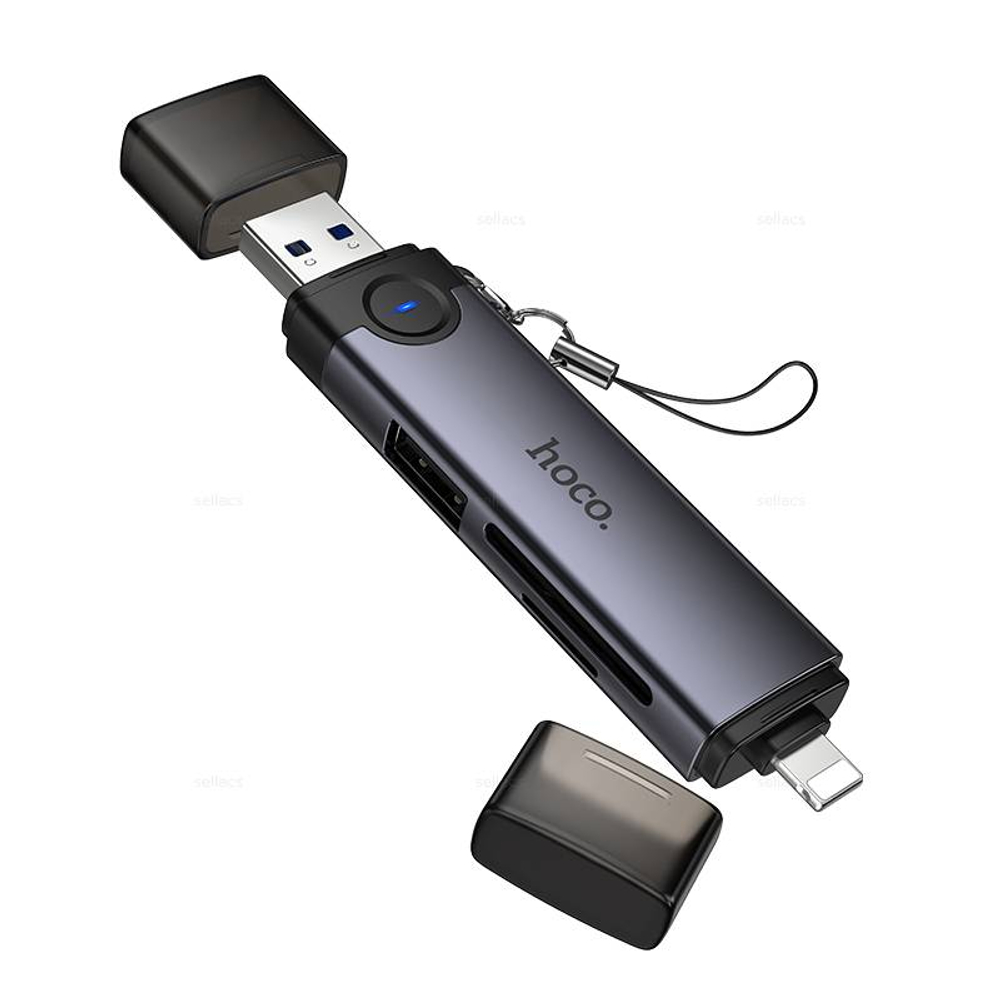 Hoco HB56A Victory USB/iP 3-в-1 кард ридер