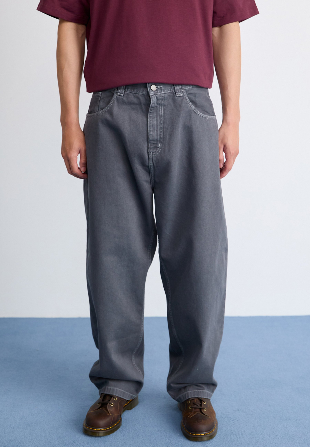 Carhartt WIP BRANDON - Тканевые брюки - Серый