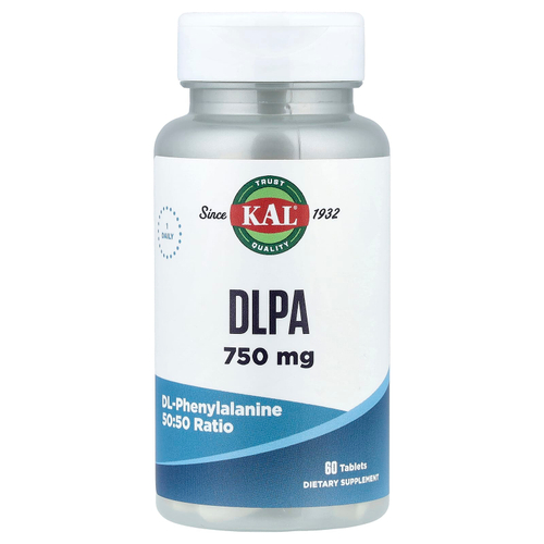 KAL, DLPA (DL-фенилаланин), 750 мг, 60 таблеток