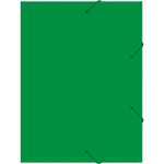 Папка-короб на резинке Бюрократ, А4 пластиковая, 700 мкм, корешок 40 мм., зеленая