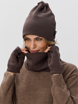 Митенки женские из футера с начесом