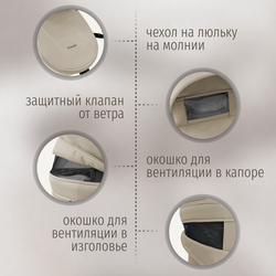 Модульная коляска BubaGO Gaudi 3в1 Classic