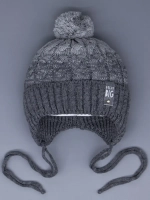 Шапка для мальчика осенняя на завязках