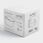 Унитаз подвесной безободковый WAVE QUADRO сид. дюропласт, м/л, быстр, ЧЕРНЫЙ матовый (XL)
