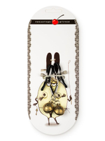 Черные зажимы на соски с золотистыми шариками