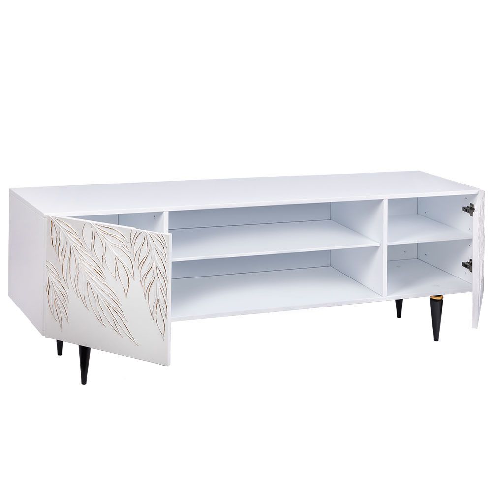 Тумба под ТВ Тропик 155см Классик Айс Голд Найт