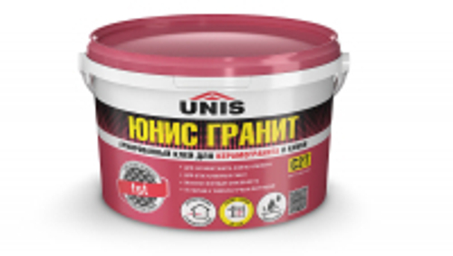 Клей UNIS ГРАНИТ С2Т армированный для керамогранита крупного формата 5 кг ведро