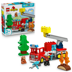 LEGO DUPLO - Пожарная машина с шлангом и пожарным 10473