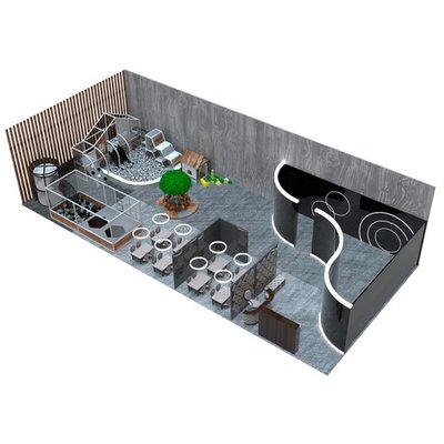 Детский игровой лабиринт «Остров открытий» 80 м²